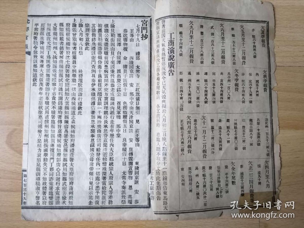 清末汪精卫法政考试第一名 光绪31年北洋官报留学日本法政速成科试验成绩记载汪兆铭第一名 有督宪袁准出使日本大臣杨函送该成绩 给学务处的照文 照文有学员为官费出国到法政大学 前三名为优等生并受到特别优待 有督办卢汉铁路大臣盛宣怀关于黄河桥勘验建设奏折 有保护 清末汪精卫法政考试第一名 光绪31年北洋官报留学日本法政速成科试验成绩记载汪兆铭第一名 有督宪袁准出使日本大臣杨函送该成绩 给学务处的照文 照文有学员为官费出国到法政大学 前三名为优等生并受到特别优待 有督办卢汉铁路大臣盛宣怀关于黄河桥勘验建设奏折 有保护