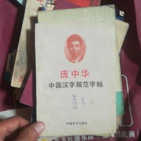 庞中华中国汉字规范字帖  河南美术出版社。