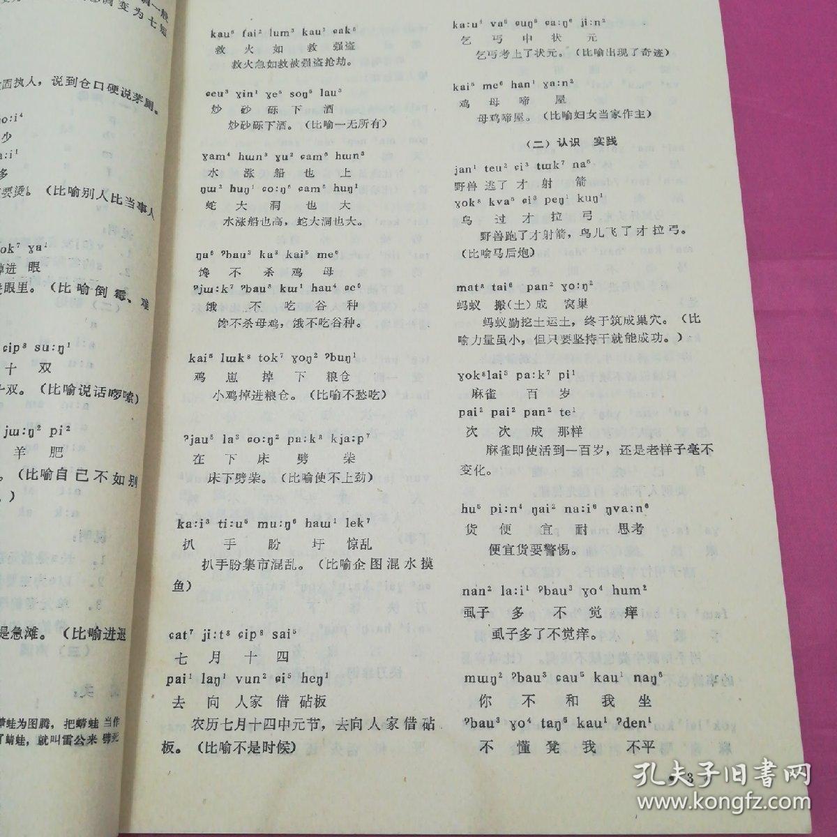 壮侗语族谚语_中央民族学院少数民族 语言研究所第五