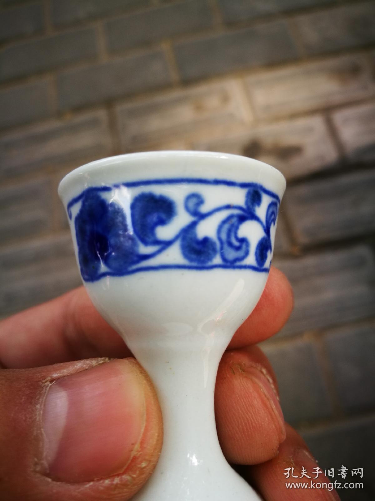 老蓝青花精美小酒盅没有用过8只合拍喜欢的朋友不要错过机会难得