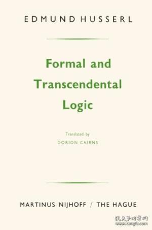 Formal And Transcendental Logic