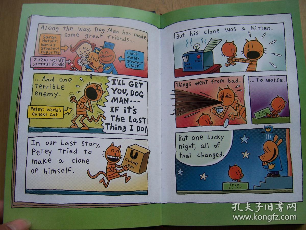 dog man and cat kid【英文原版漫画】彩色版.32开【外文书--30】