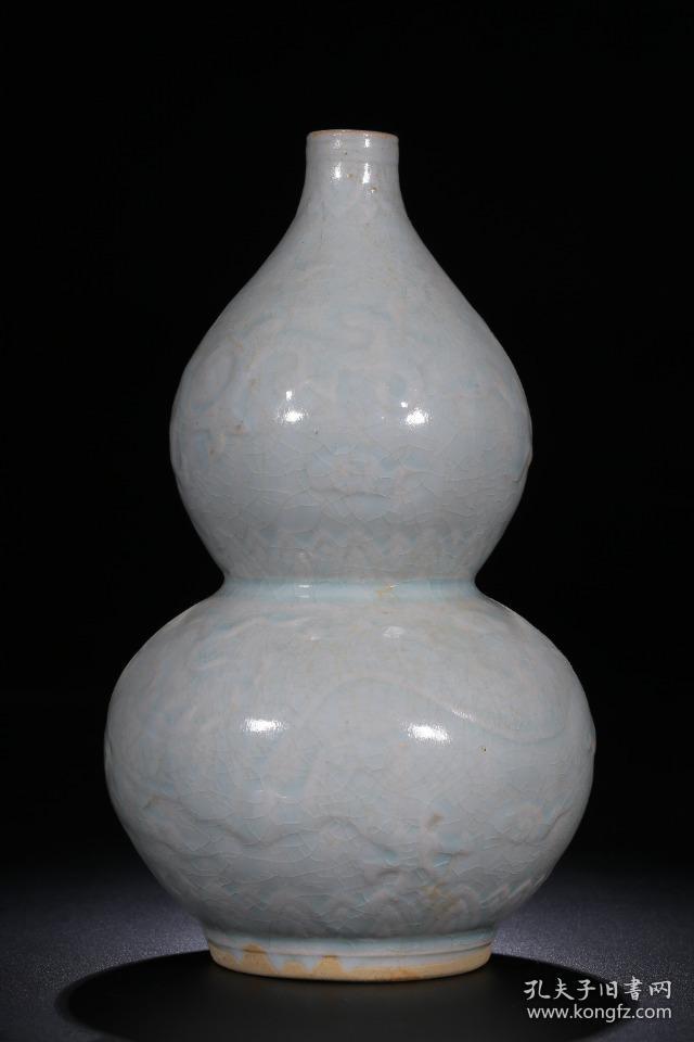 宋代影青凤纹葫芦瓶