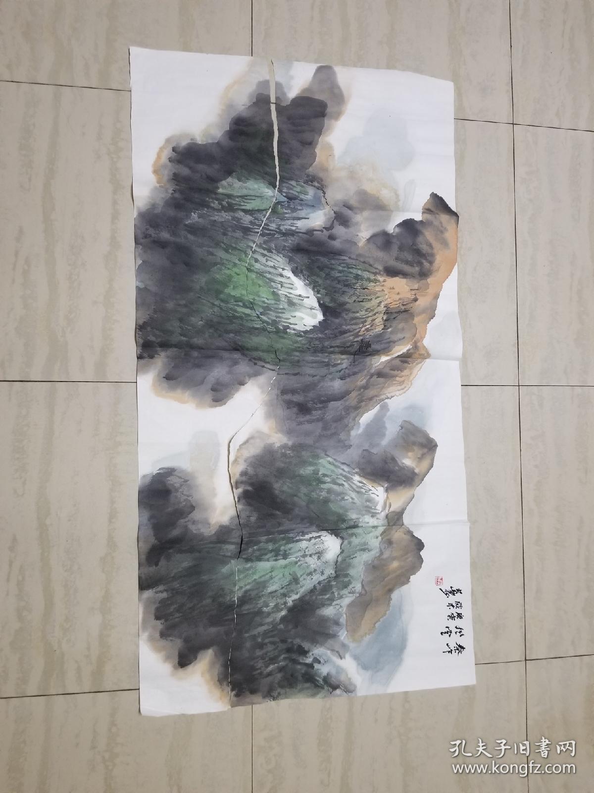 陕西著名画家万鼎山水画作品