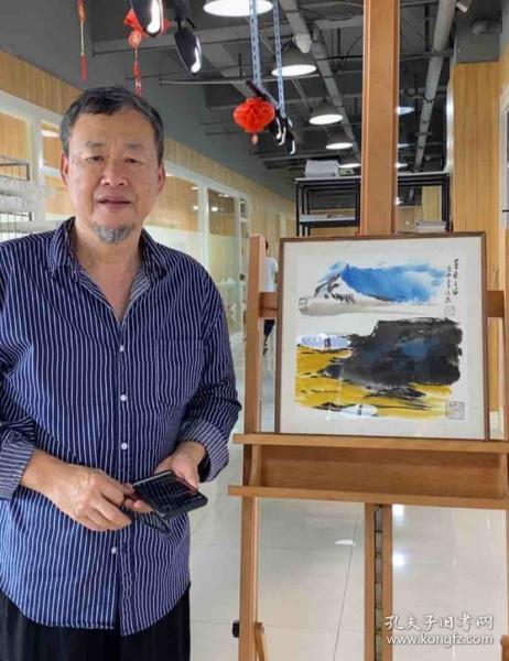 李沃源画草原之旅(檀香实木榫卯结构画框)