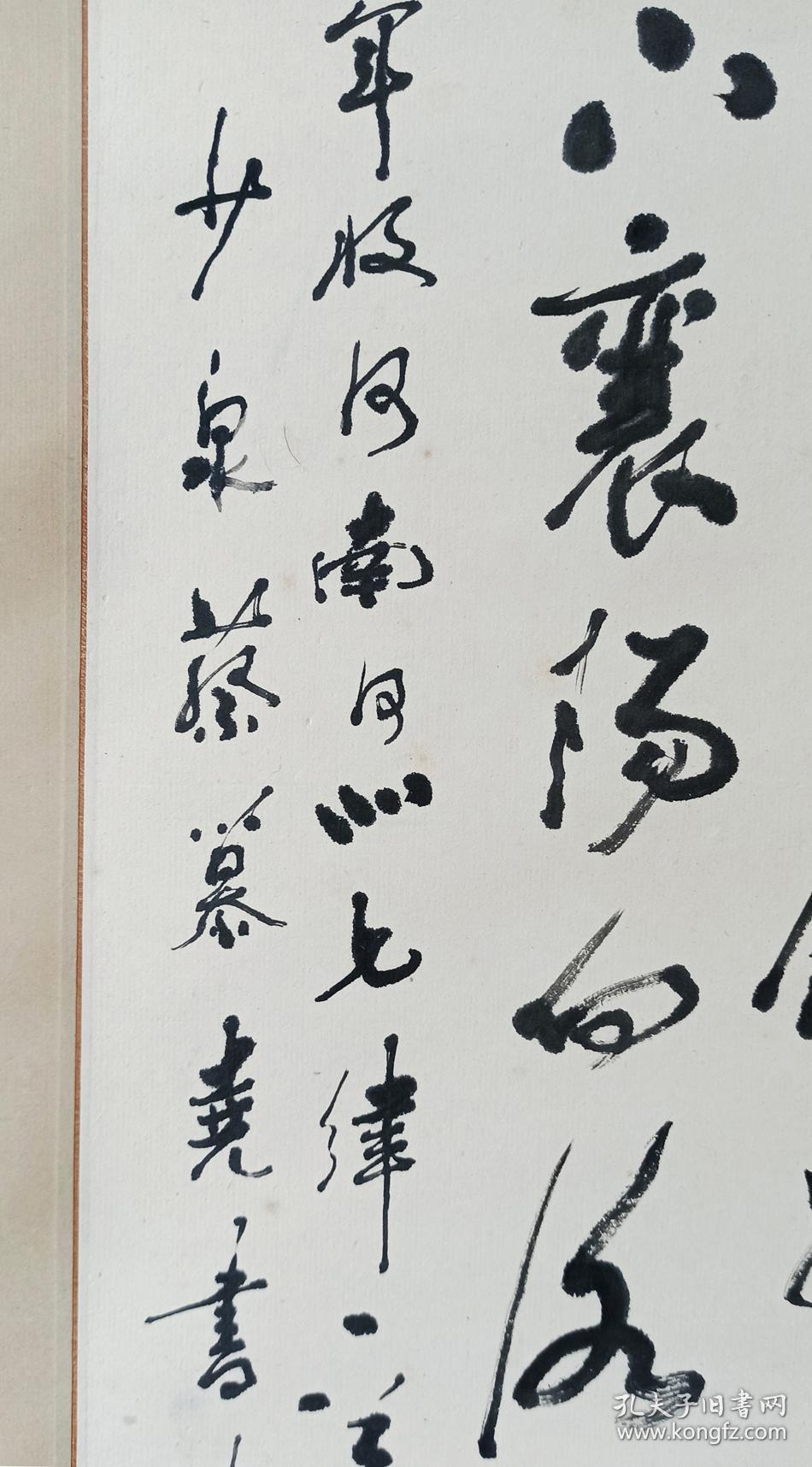 蔡慕尧江苏镇江著名书画名家杜甫诗闻官军收河南河北书法