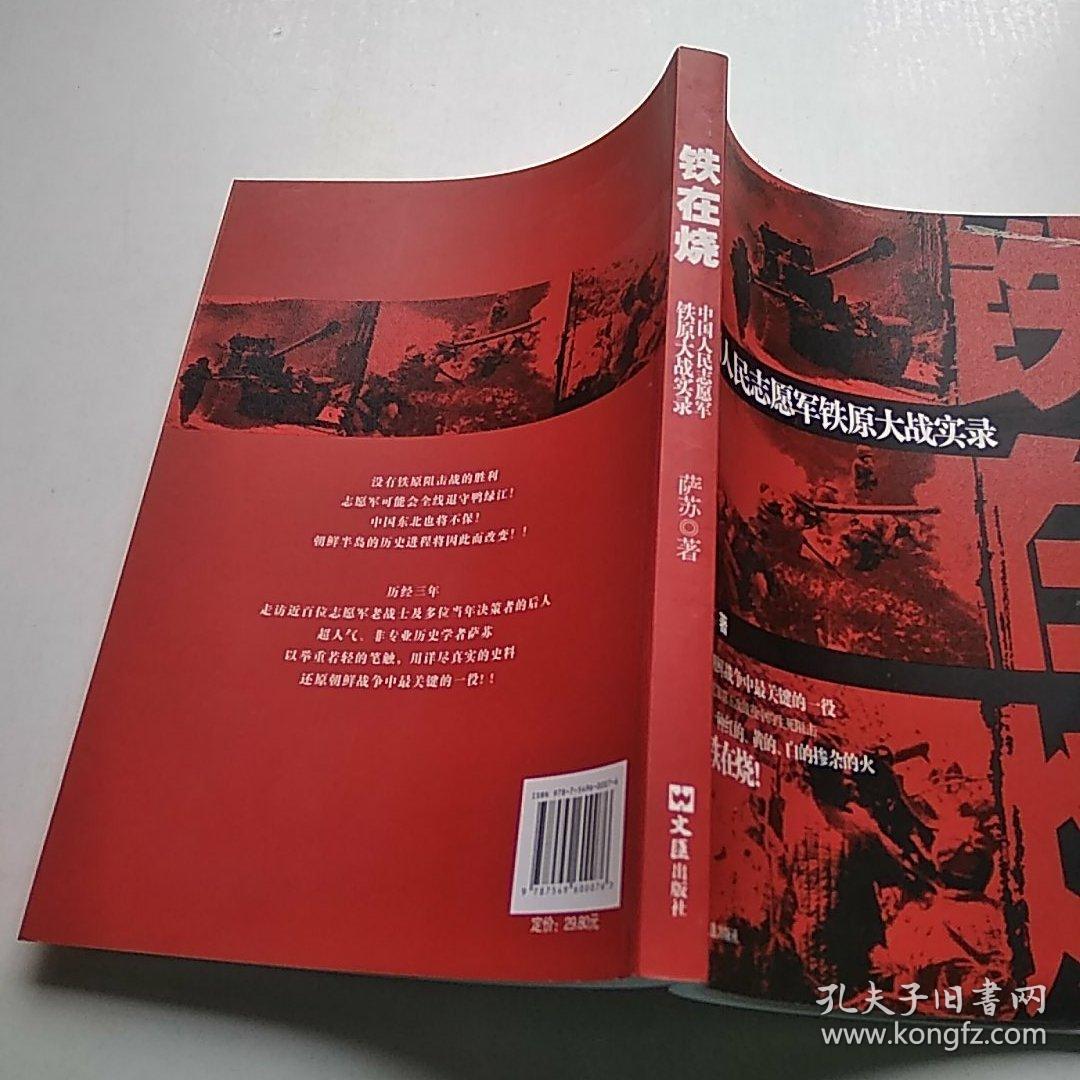 铁在烧:中国人民志愿军铁原大战实录_萨苏 著_孔夫子旧书网