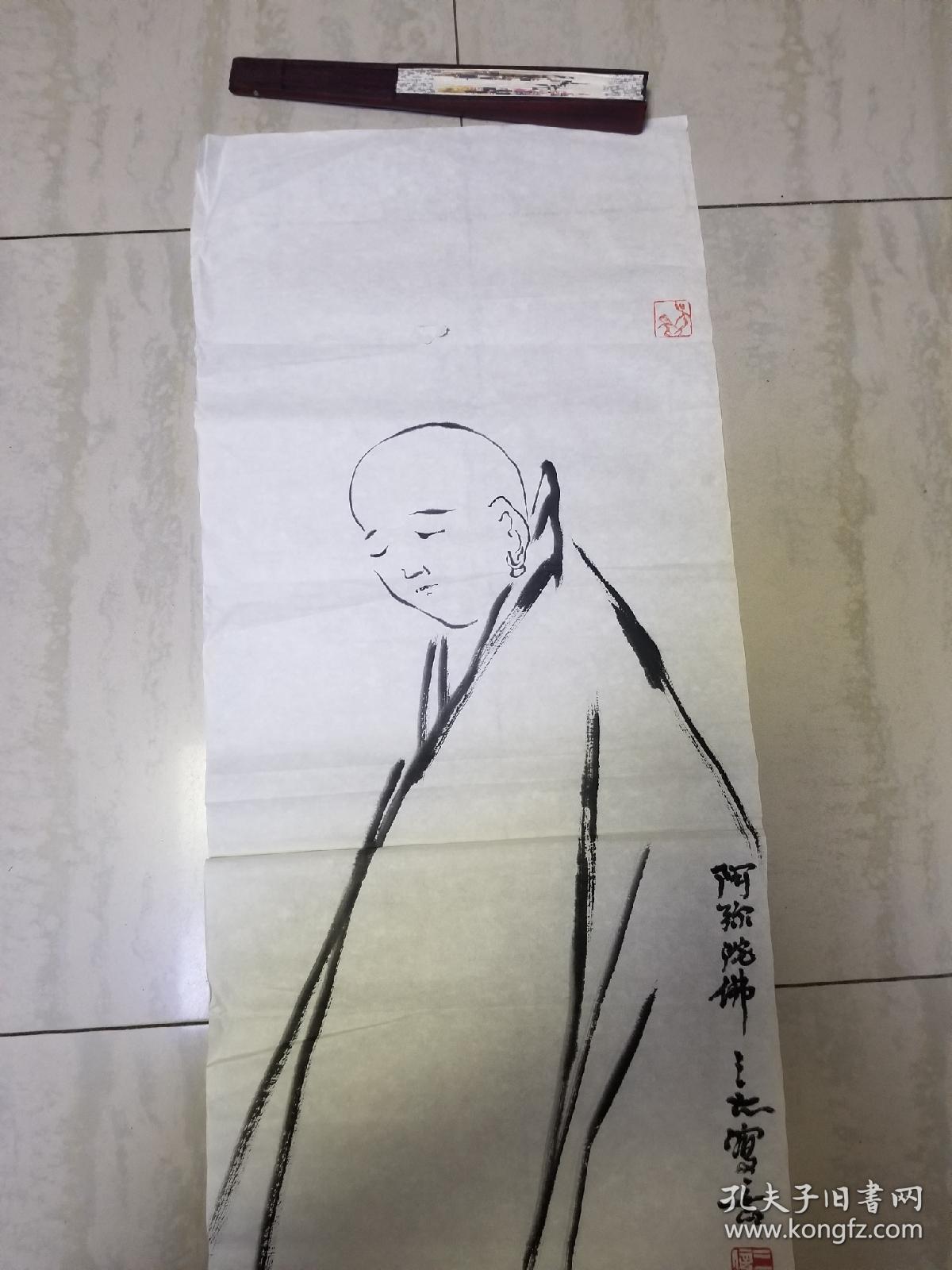 陕西著名书法家吴三大先生白描人物画
