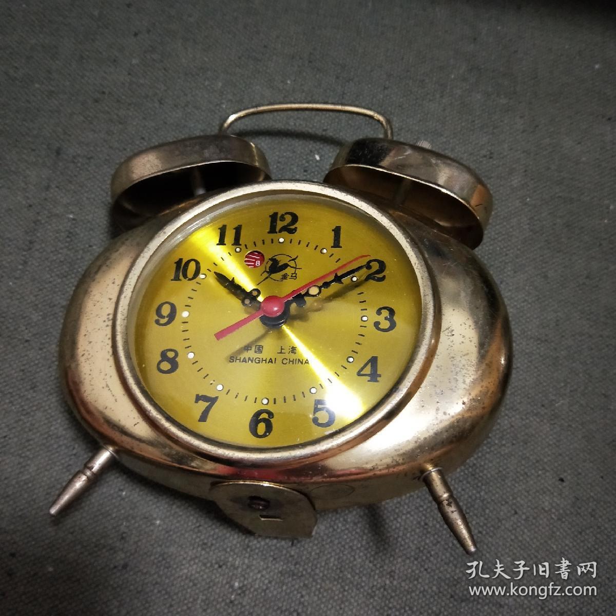 金马机械钟表 闹钟 马蹄表座钟老钟表机械 正常使用