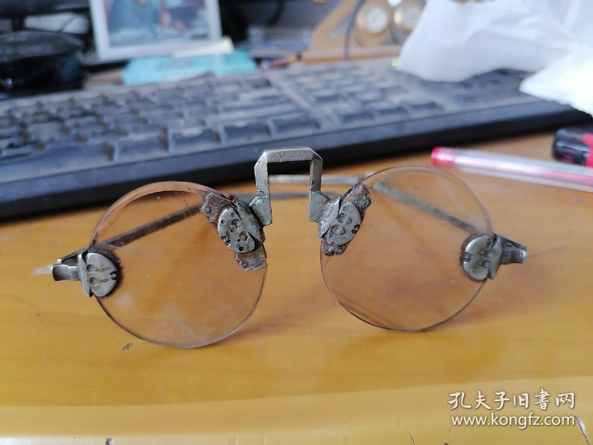 清代石头眼镜,内有石线