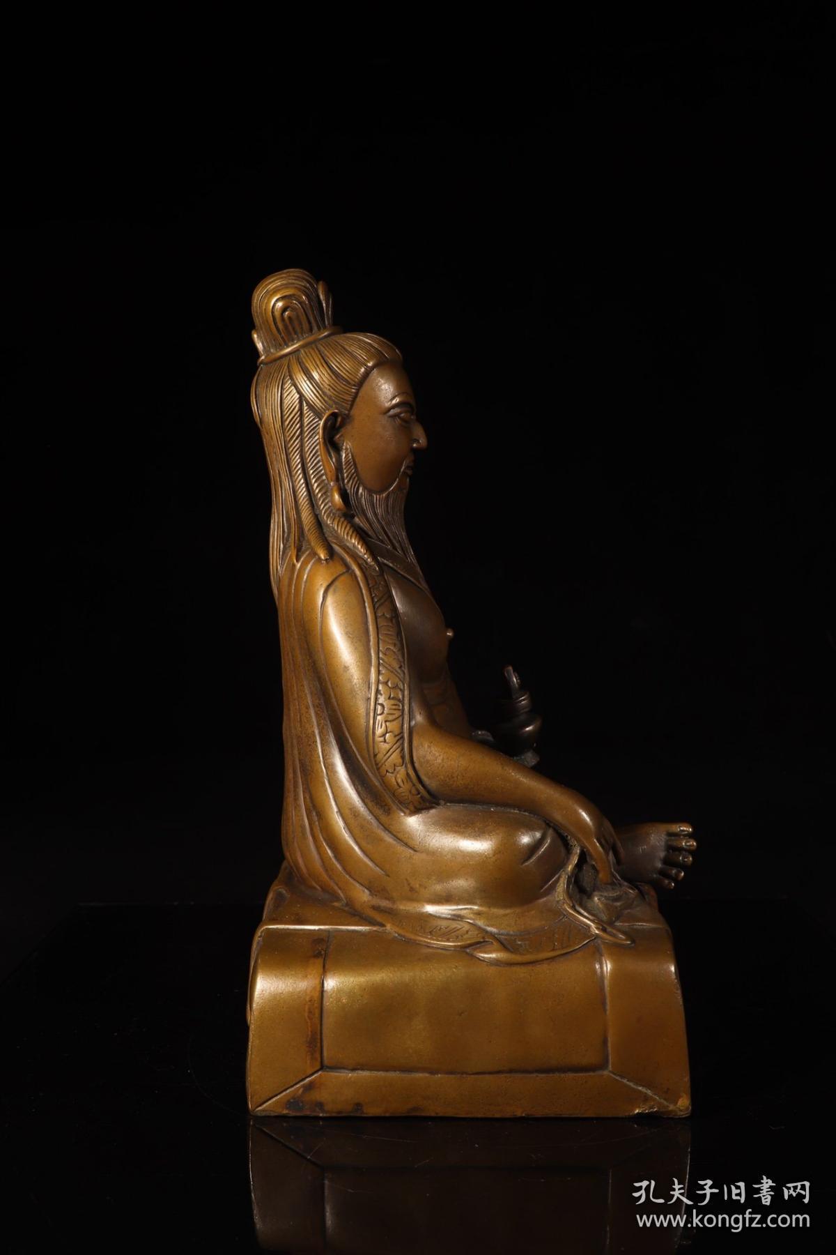 清代,铜铸唐东杰布上师坐像