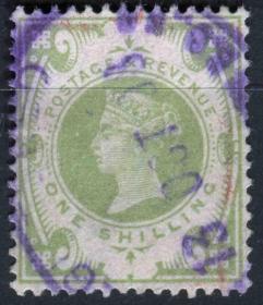 英国邮票 1887年 维多利亚女王 古典邮票