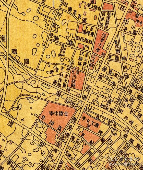 古地图1937新南京地图608979厘米宣纸原色仿真