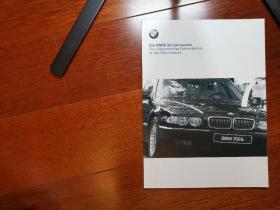 2000年款 宝马 E38 7系 轿车 广告册 宣传册 画册 样本 型录