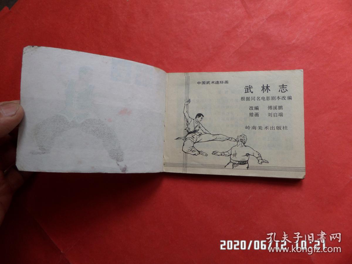 中国武术连环画: 武林志