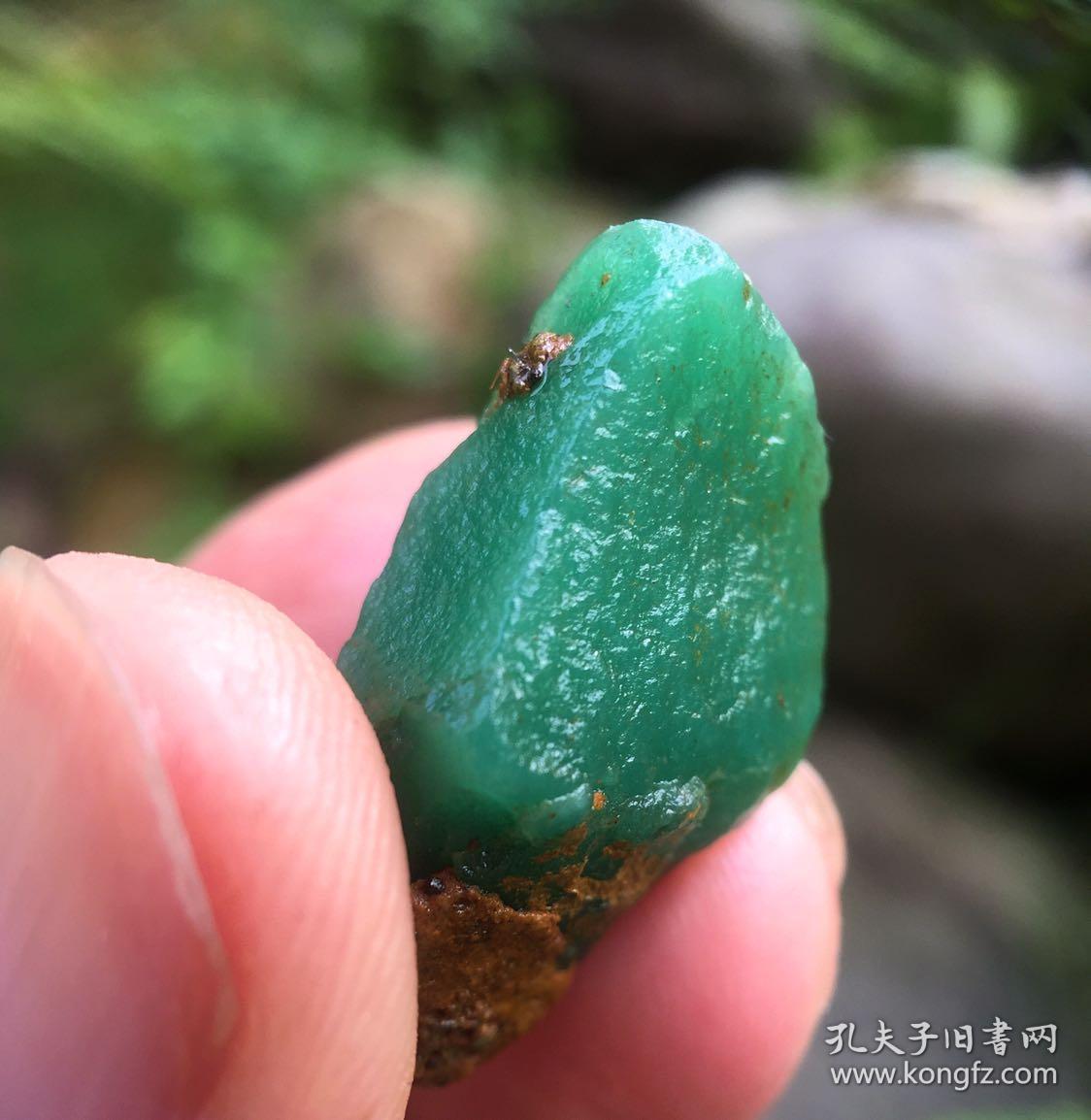 雅安绿白水河老料纯色三无