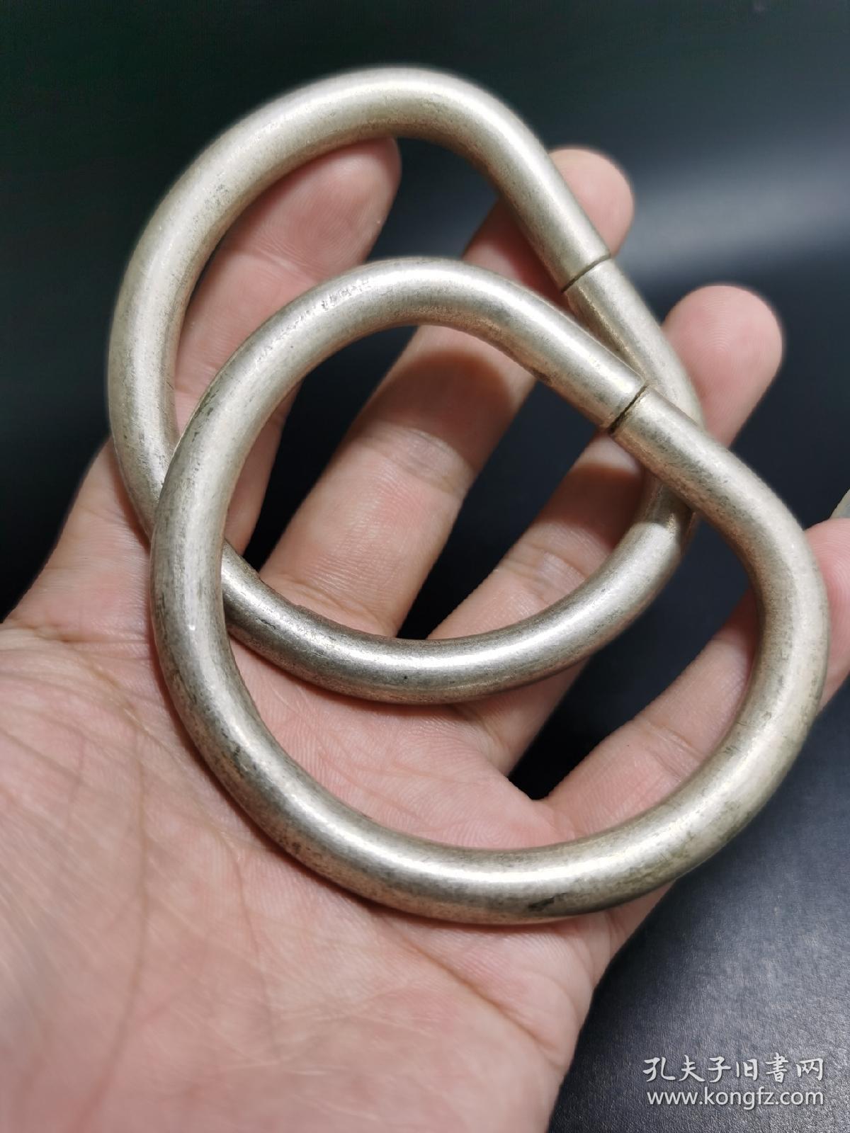 老银手镯一对