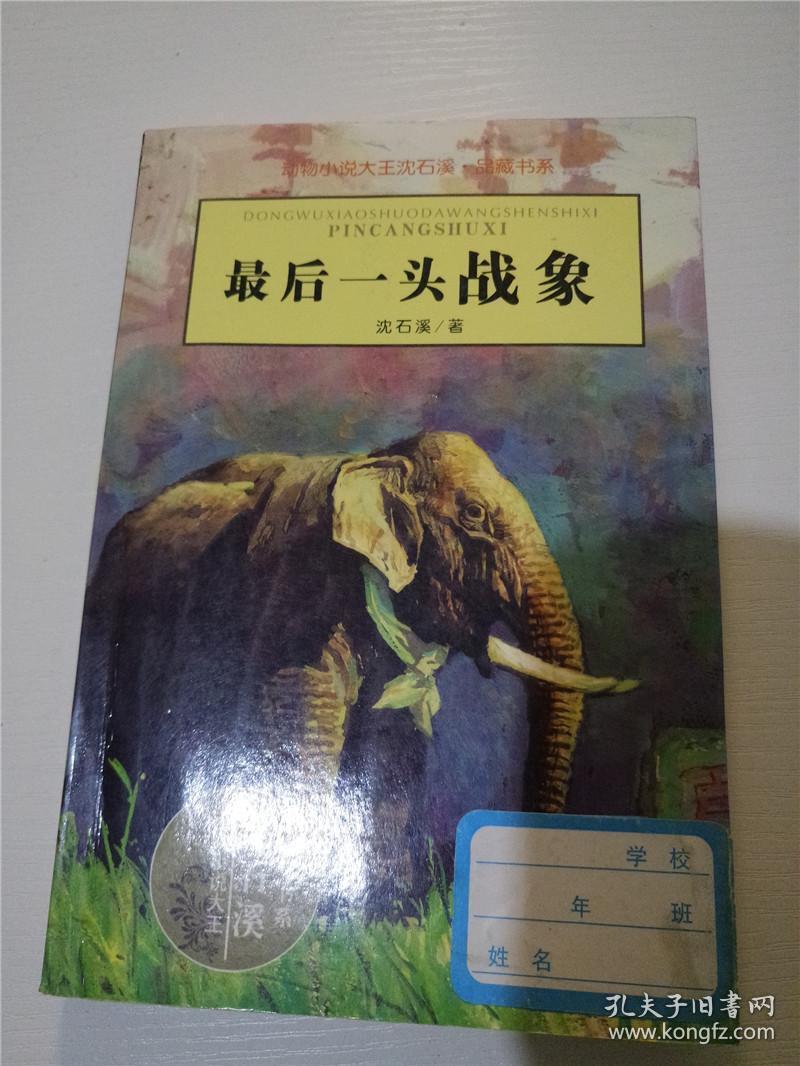 最后一头战象(动物小说大王沈石溪·品藏书系/沈石溪