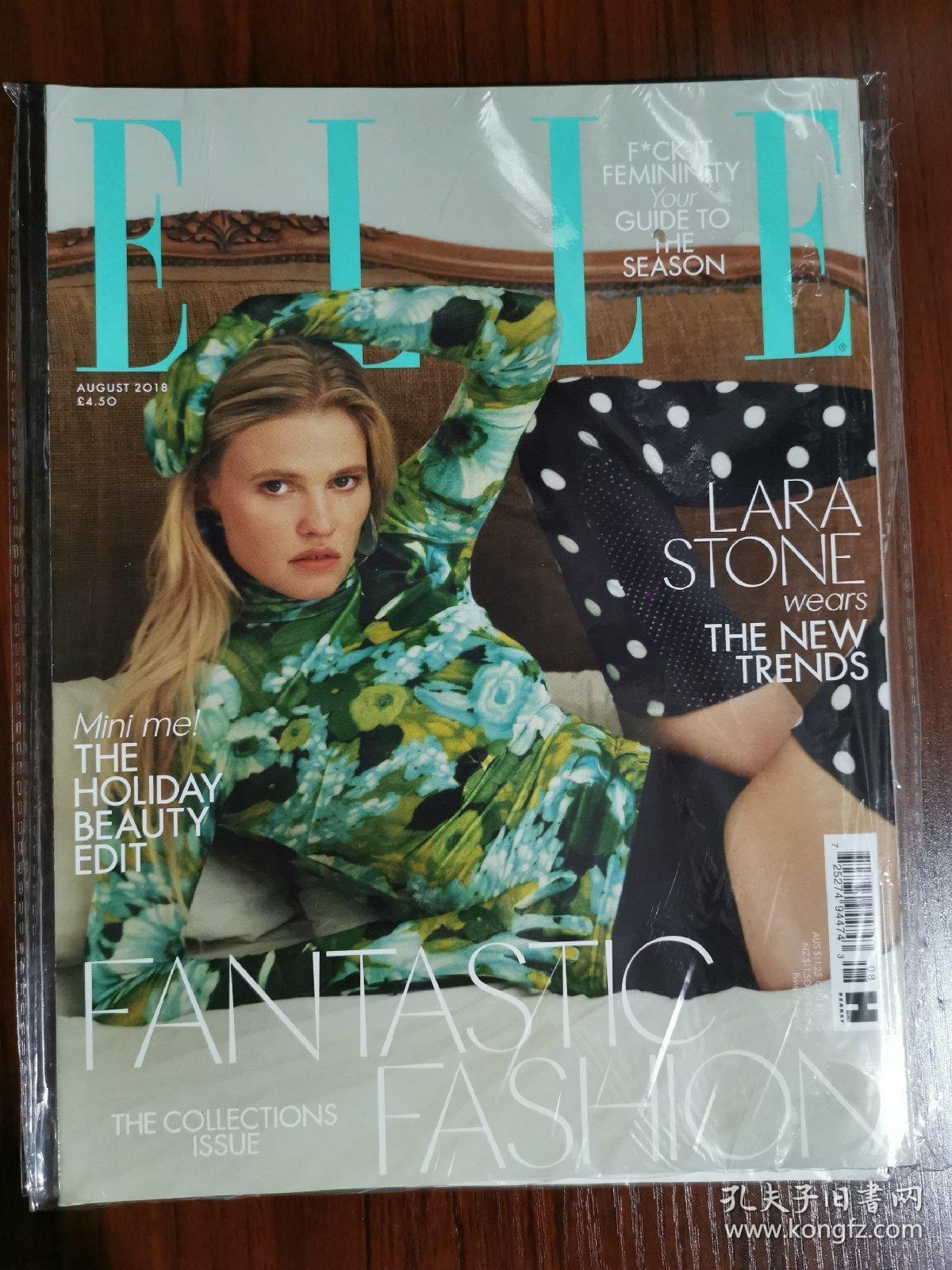elle 2018年8月 uk 时尚杂志 英文版