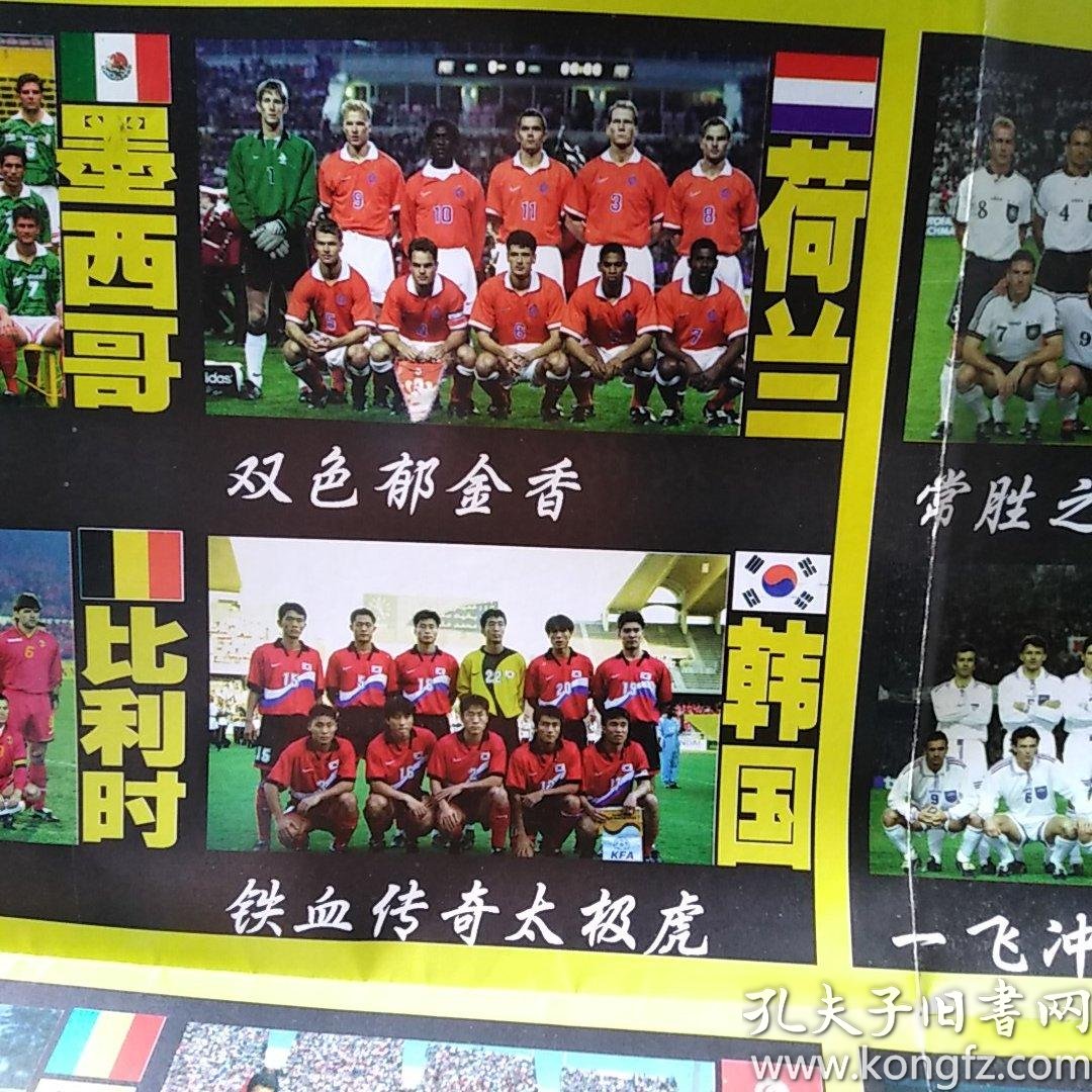 1998年法国世界杯32强全家福 海报(单)