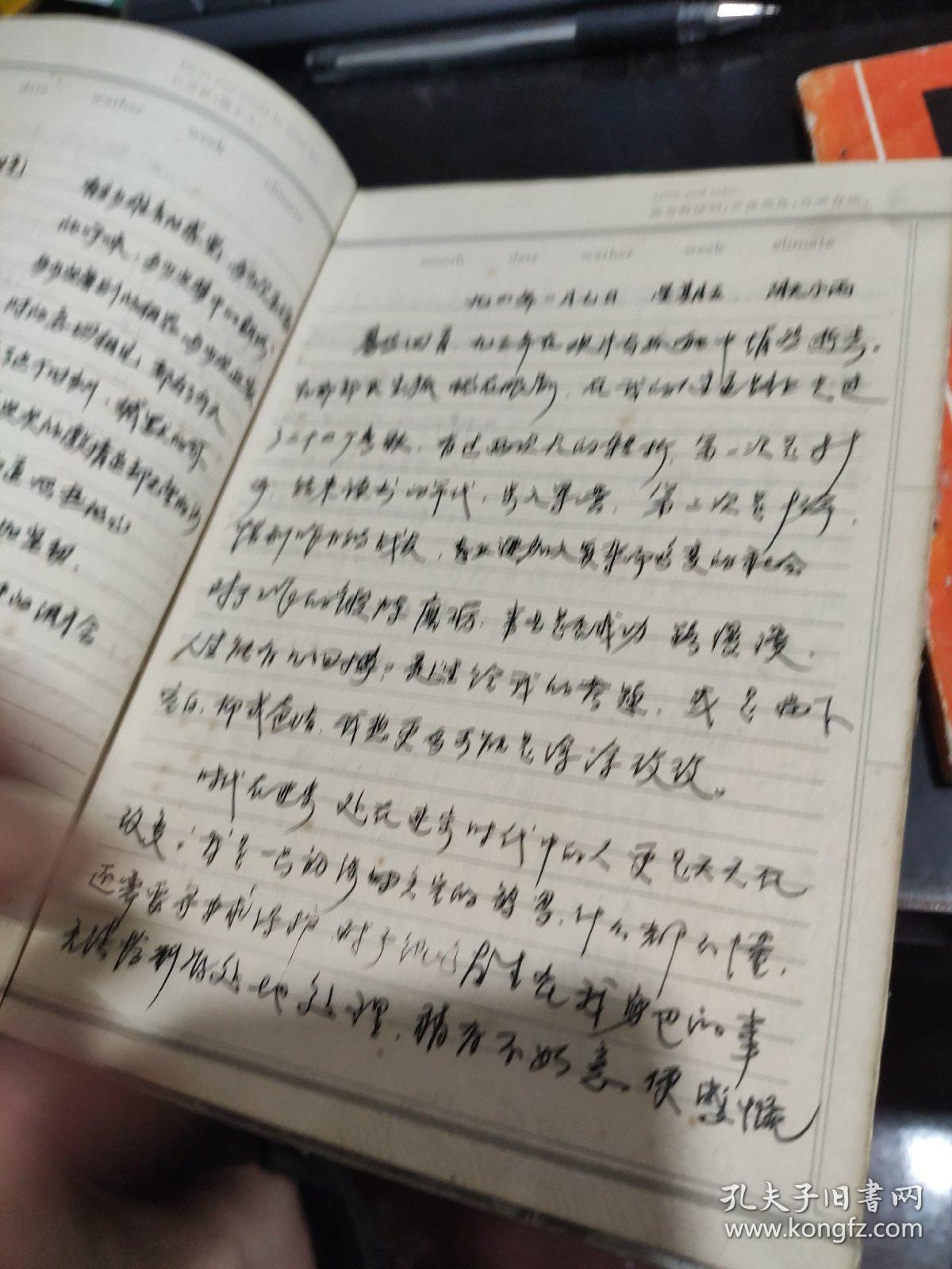 精装版笔记本 《1994年 日记本》一册 手写日记本 个人手写日记一册