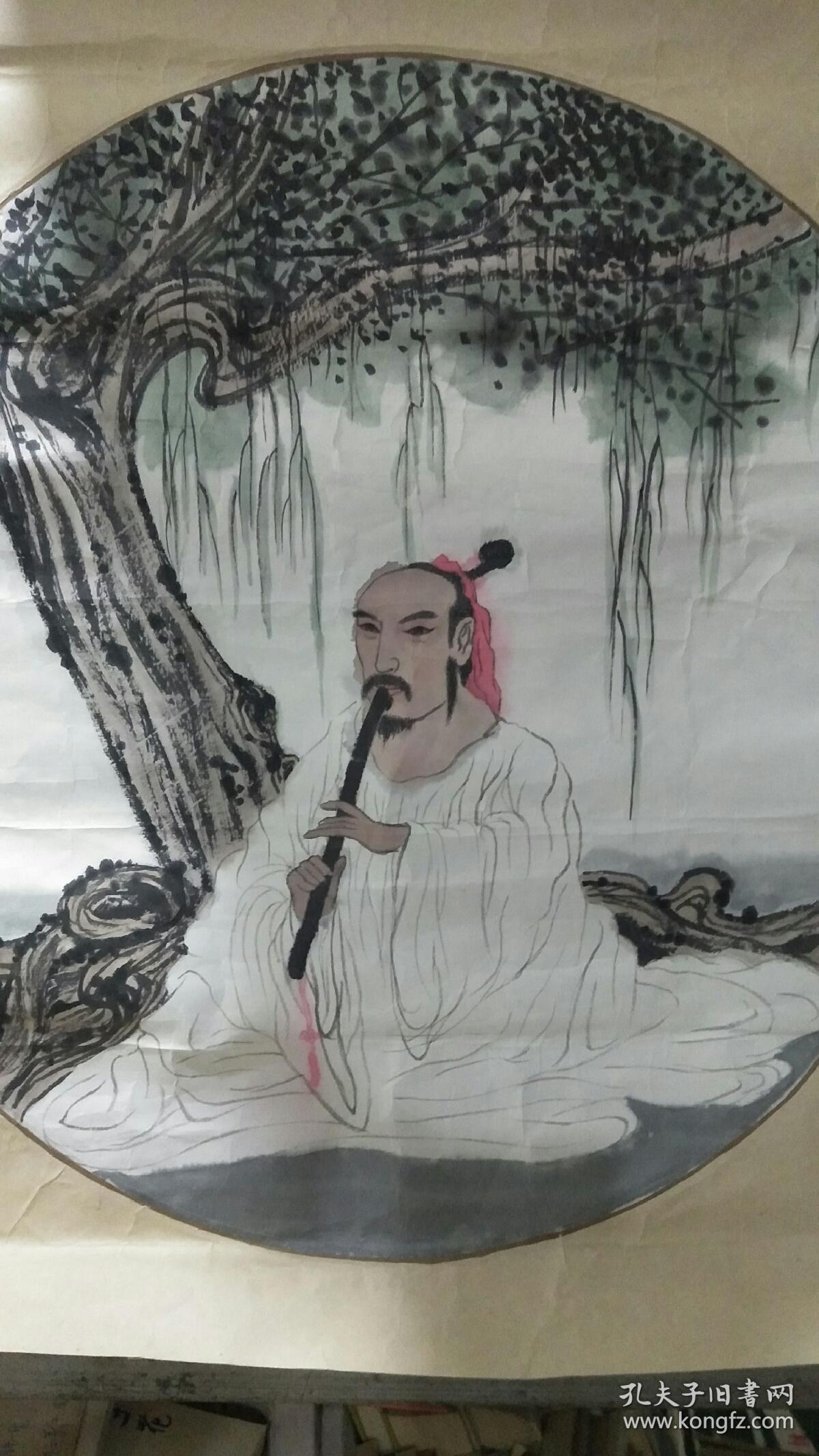 青州籍画家刘世建人物画 直径41厘米