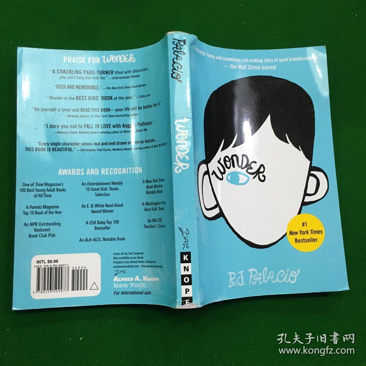 wonder奇迹男孩 英文原版