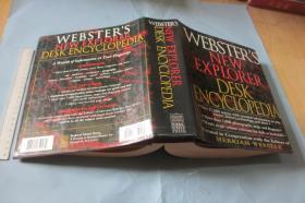 Websters New Explorer Desk Encyclopedia【英文原版 硬精装带书衣 大16开巨厚1347页 插图本 品好】