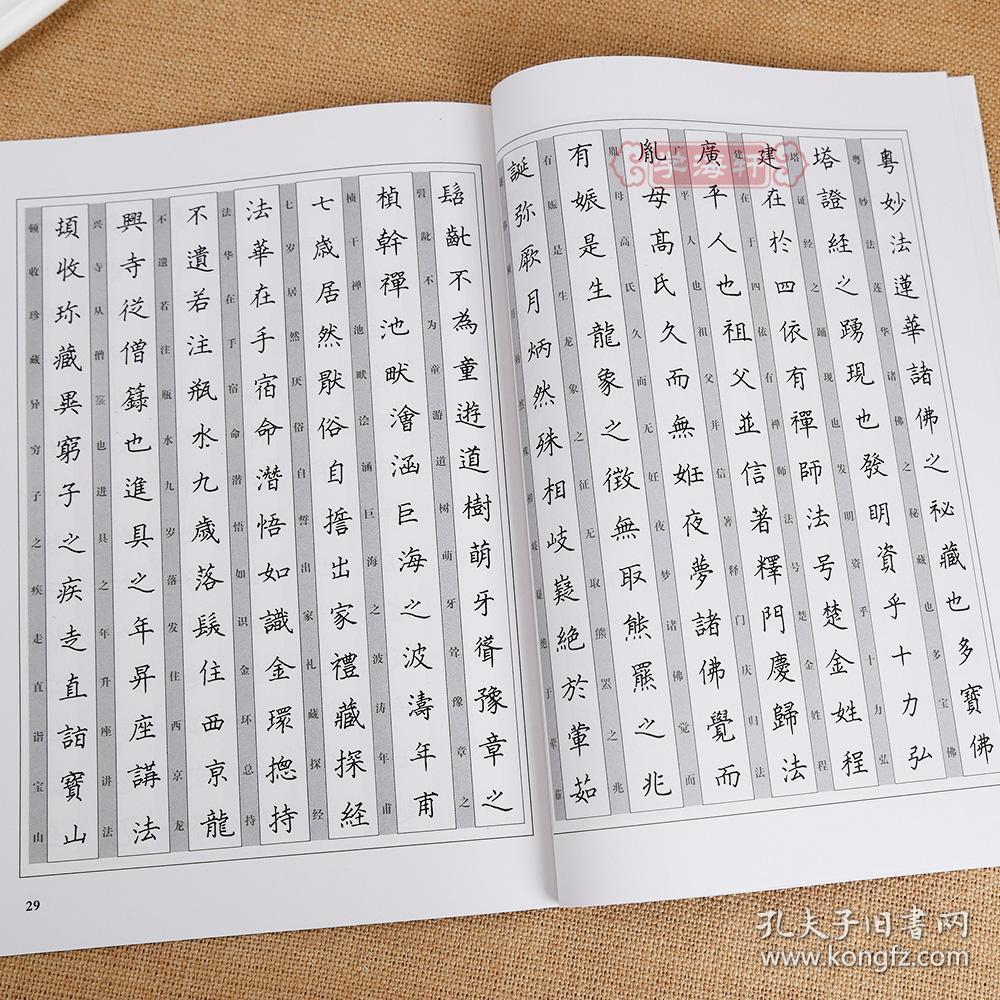 多宝塔碑 跟名帖练钢笔书法 唐 颜真卿 楷书硬笔字帖 河南美术出版社