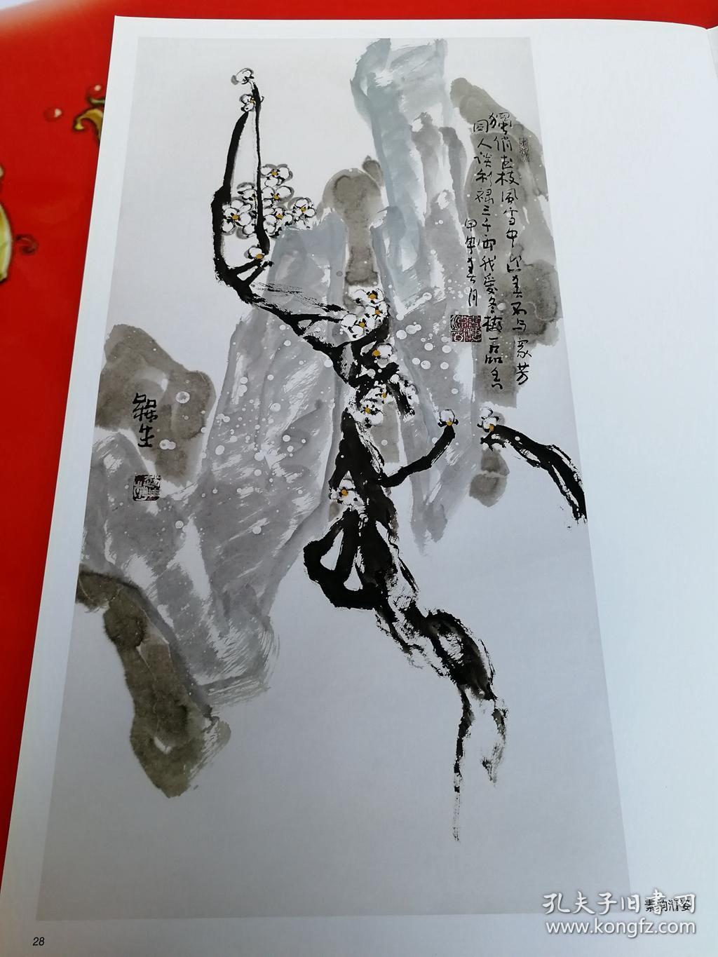 赵梅生梅花作品精选 梅花画集 赵梅生画梅 中国近