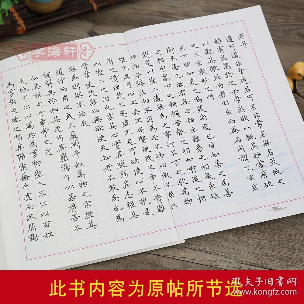 学海轩 赵孟頫小楷道德经 钢笔楷书字帖 卢中南书 适用书法等级考试7