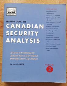 特价原版：HANDBOOK OF CANADIAN SECURITY ANALYSIS（看图）