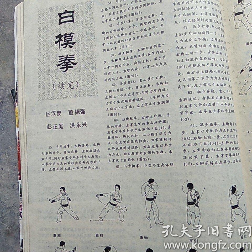 蔡李佛拳蔡李佛与小梅花拳书武林杂志四本小梅花拳小扣打白模拳