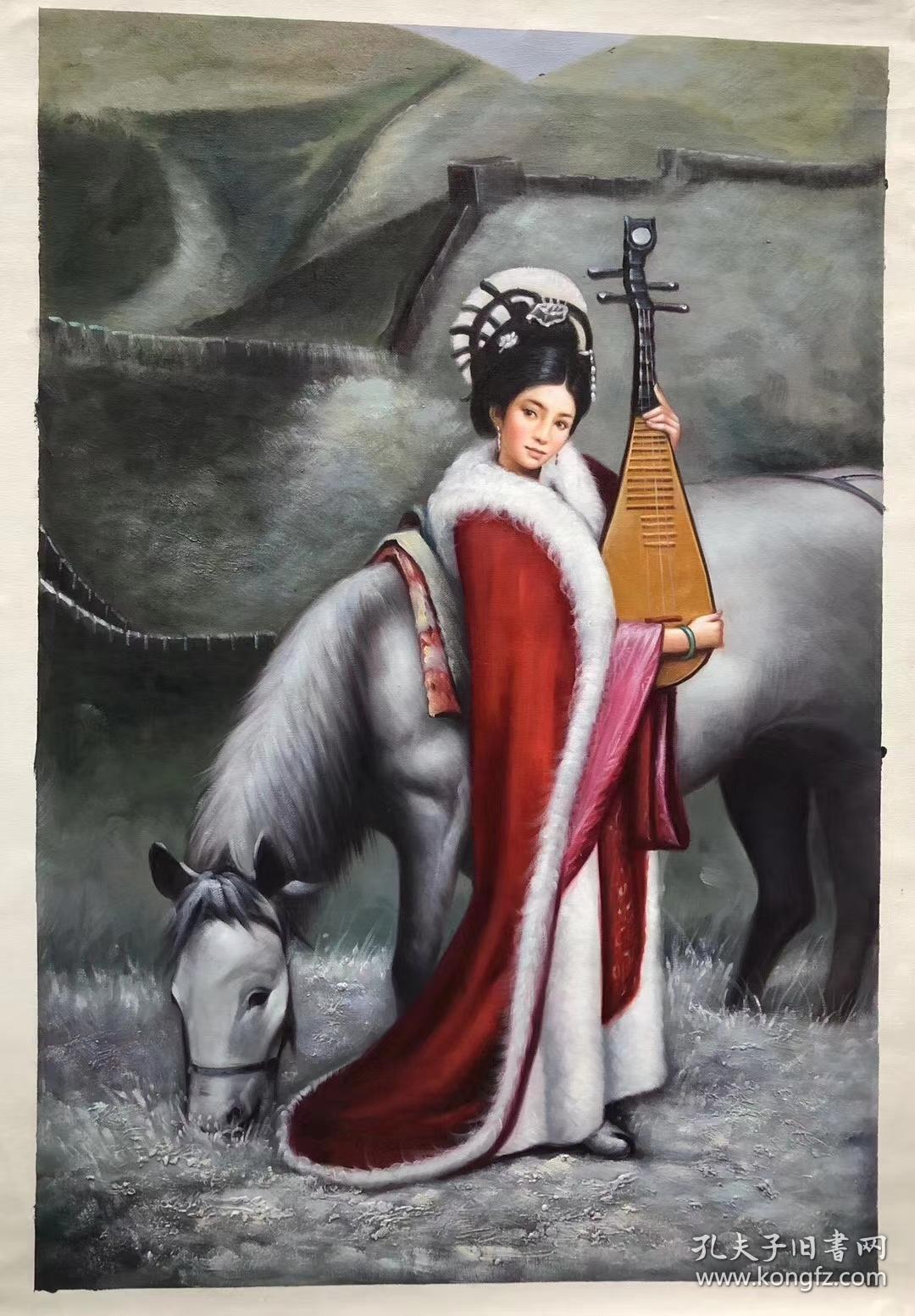 陈顺强精品油画美女图尺寸约60x90厘米四大美女