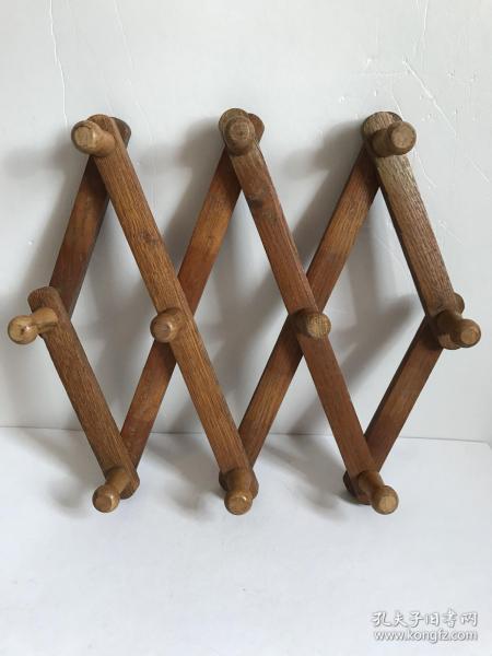 建国初五六十年代北方硬杂木柞木或老槐木衣架衣挂怀旧老物件影视道具