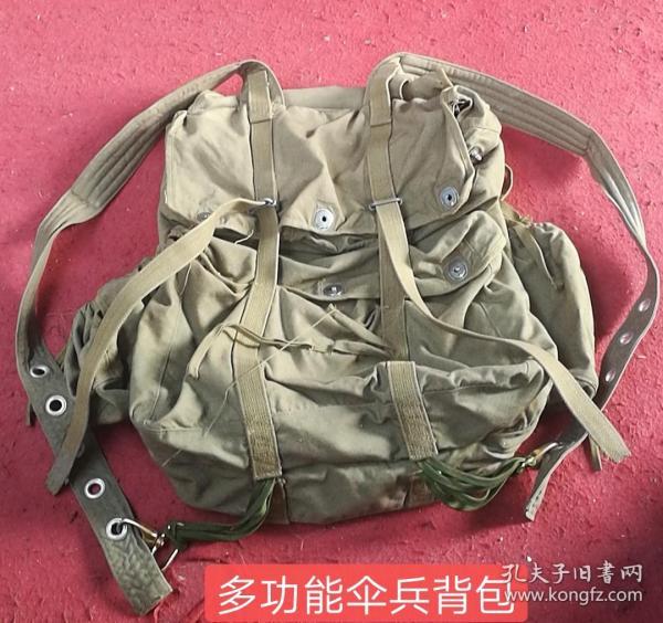 65式伞兵细帆布背包,多功能背包,品相如图所示