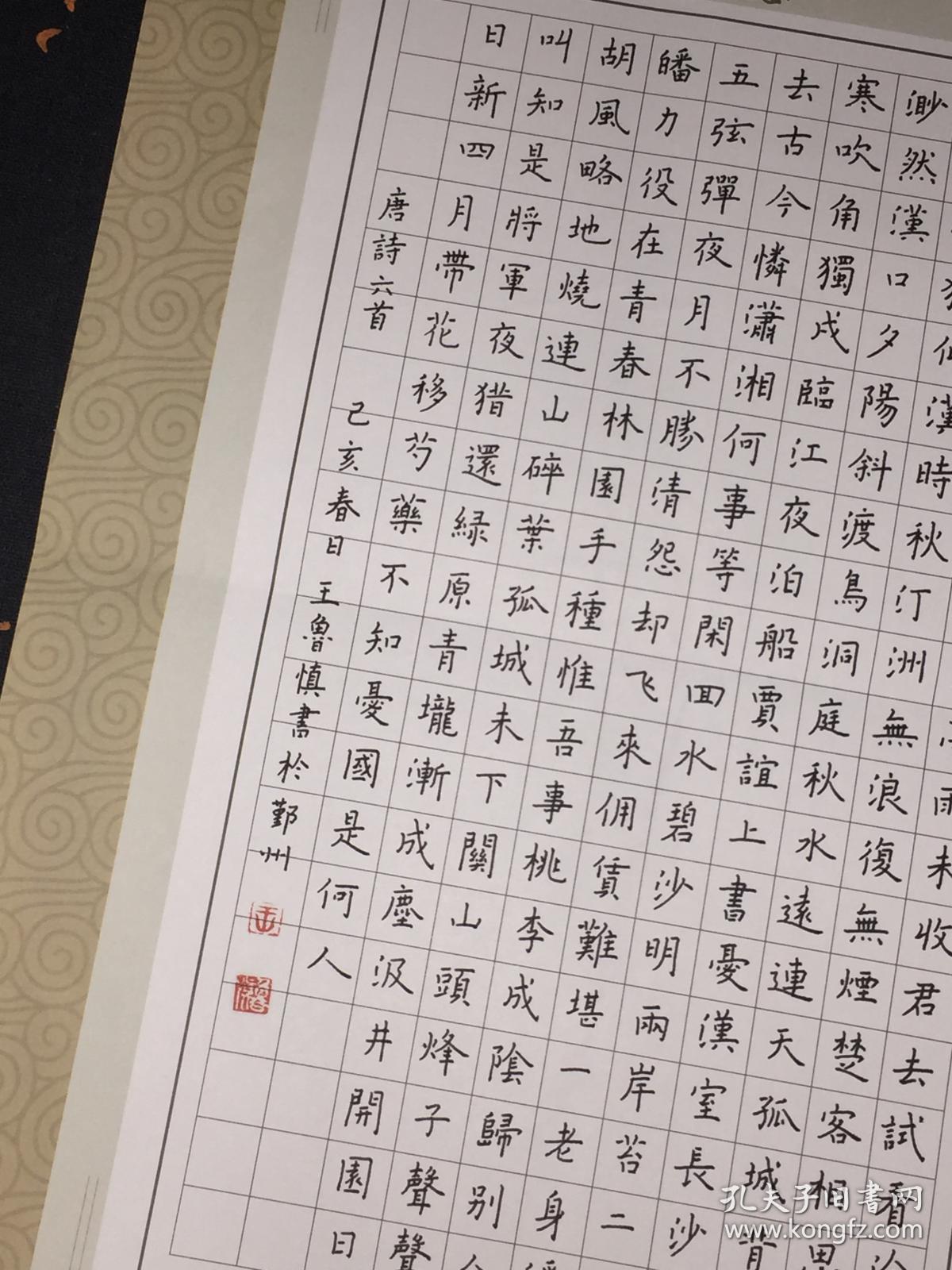 全国硬笔书法小品展参展作品--王鲁慎 浙江宁波人