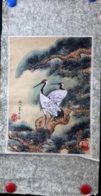 当代著名画家李友文---松鹤延年