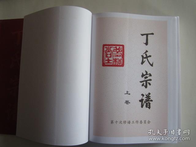 丁氏宗谱梦松堂上下精装
