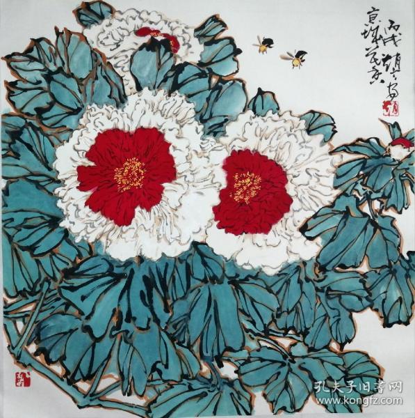 赵宁安《京城花香》68 x 68厘米