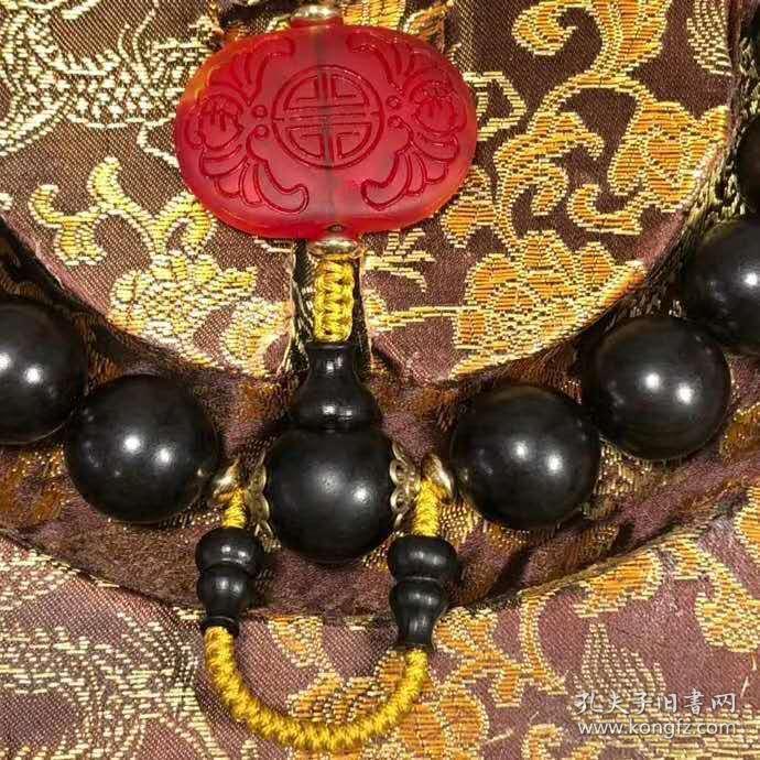 康熙年间小叶紫檀手持佛珠尺寸21毫米