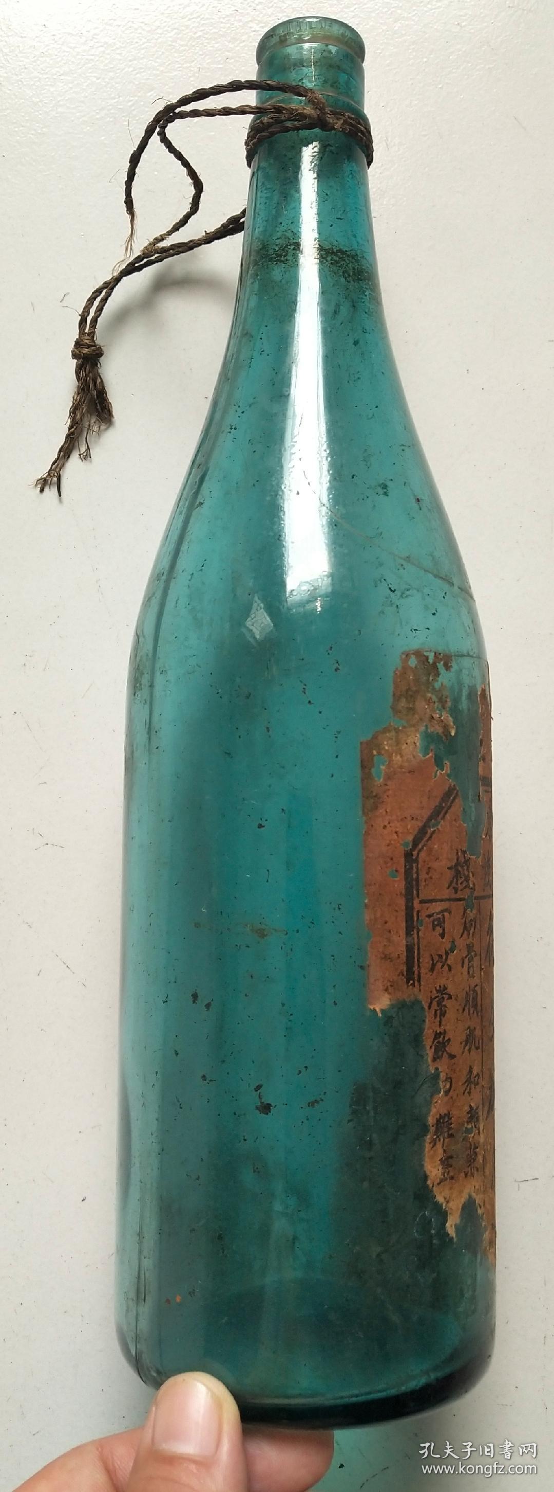 清末浙江严州府东胡亨茂栈卫生加皮酒酒瓶浙江巨商胡半城巴拿马获奖之