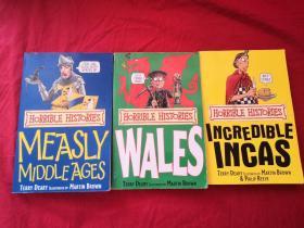 Horrible Histories: Measly Middle Ages 、WALES、INCREDIBLE INCAS(三本合售）