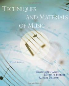 Techniques And Materials Of Music