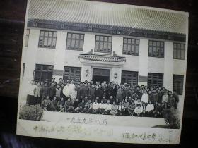 1959年民主德国人士在南京中山陵与中方人员合影15*12厘米