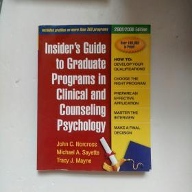 Insiders Guide To Graduate Programs In Clinical And Counseling Psychology