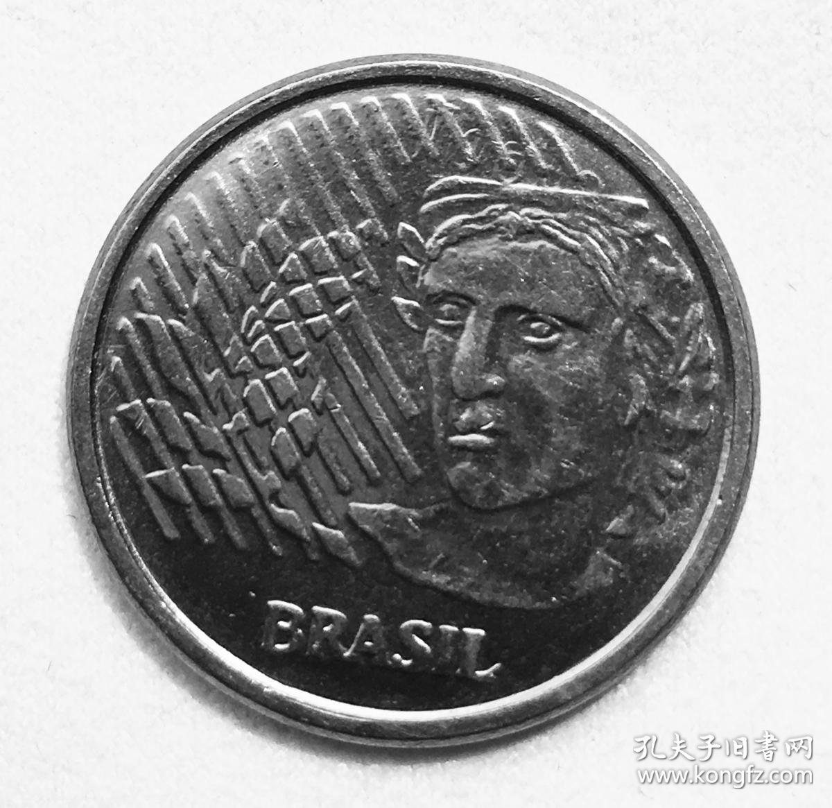 巴西硬币:1994年首发第一版雷亚尔辅币全套6枚之5分币