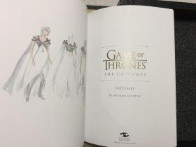 权力的游戏服装道具设定集豪华限量编号签名版 Game of Thrones: The Costumes limited edition