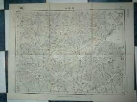 日本侵华罪证——民国地图:磨盘州(湖北省宜都县)