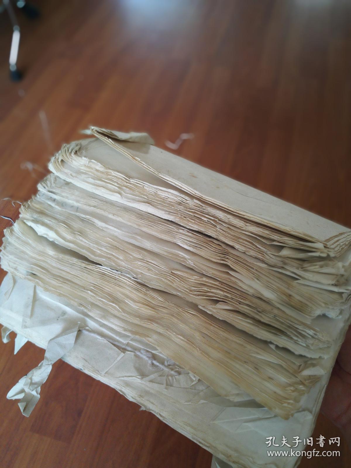 老纸头:4大本8k八十年代老宣纸油印行隶字临摹字帖(纸张很弱,字迹刻印